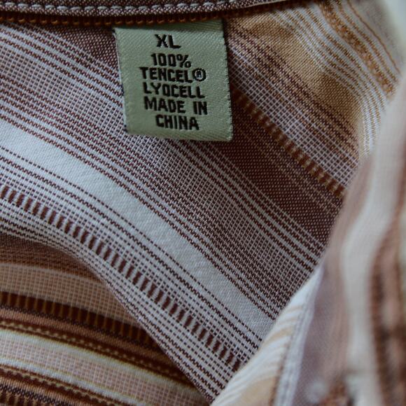 Tommy Bahama Men's striped Long sleeve button-down shirt size XL - Picture 4 of 6